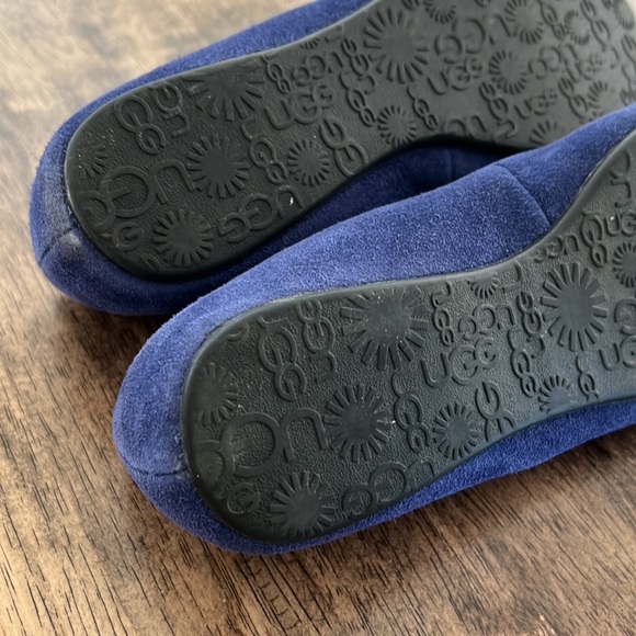 UGG Australia Twilight Blue Suede Alloway Slippers 6US - Picture 10 of 13